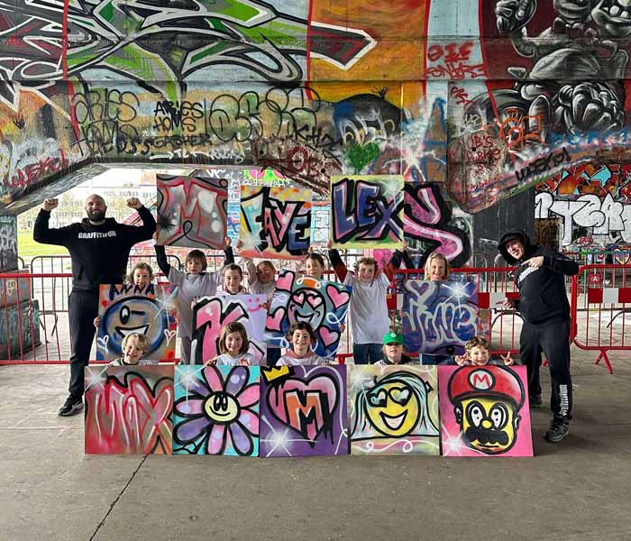 Graffiti kinderfeestje workshop